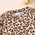 thumbnail image 3 of Popshion Little Girls Leopard Sweatshirt and Heart Pattern Pants Fall Winter 2pc Outfit Set 6-7T, 3 of 7