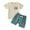 B010-Beige, variant on NIEWTR Toddler Baby Boy Summer Clothes Embroidered Farm Tractor Shirt and Short Set 2-Piece Outfits for Boys 3 6 12 18 Months 2T Clothes Children's Gift,3-6 Months