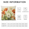 thumbnail image 5 of Creowell Flowers Fashion Style Dirt-Resistant Throw Pillow Covers for Couch Sofa Bed Living Room Bedroom Short Plush Square 1PC 22x22in, 5 of 5