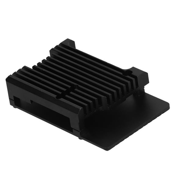 Fugacal Renouvelé Modèle B + Coquille, Cas pour Framboise Pi 3 Modèle B B + Noir Alliage d'Aluminium Anodique Oxydation CNC Coquille, Modèle B + Coque de Cas