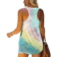 thumbnail image 2 of Womens Racerback Tank Tops Loose Fit Causal Summer U Neck, 2 of 5