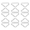 thumbnail image 4 of FRCOLOR Triangle Shaped Buckles for Trampoline Use Galvanized Steel Silver Color Durable and Safe for Indoor and Outdoor 35 Pieces, 4 of 7