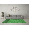 thumbnail image 3 of Ahgly Company Indoor Round Abstract Emerald Green Modern Area Rugs, 3' Round, 3 of 4