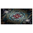 thumbnail image 2 of Fleur Fractale Violette Foncée - Impression sur Toile d'Art Floral, 2 of 3