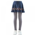 thumbnail image 1 of BULLPIANO Toddler Girls Leggings Pants with Tutu Skirts Kids Culottes Footless Tights 3-11Y, 1 of 9
