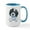 White/Blue Inside, variant on CafePress - Black Parti Cockapoo Lined Mugs - 15 oz Ceramic Large White Novelty Mug