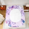 thumbnail image 5 of Homewish Flying Butterflies 4pcs Bed Sheets for Female Men Adults,Chic Purple Flowers King Sheets,Spring Garden Super Cozy Sheet Set,Super Cozy Room Decor, 5 of 7