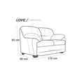 thumbnail image 5 of Sala de Piel Genuina Sofá y Love Seat CONFORTOPIEL  Florencia Chocolate, 5 of 5