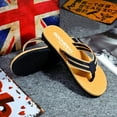 thumbnail image 4 of Zpanxa Mens Slippers Summer Flip Flops Shoes Sandals Male Slipper Flip-flops Flip Flops for Men Khaki 42, 4 of 8