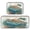 Watercolor Sea Turtle, variant on 2-Piece Kitchen Mat Set Non Slip Washable Floor Mats Decorative Rugs for Kitchen Sink Laundry White Glowing Butterfly
