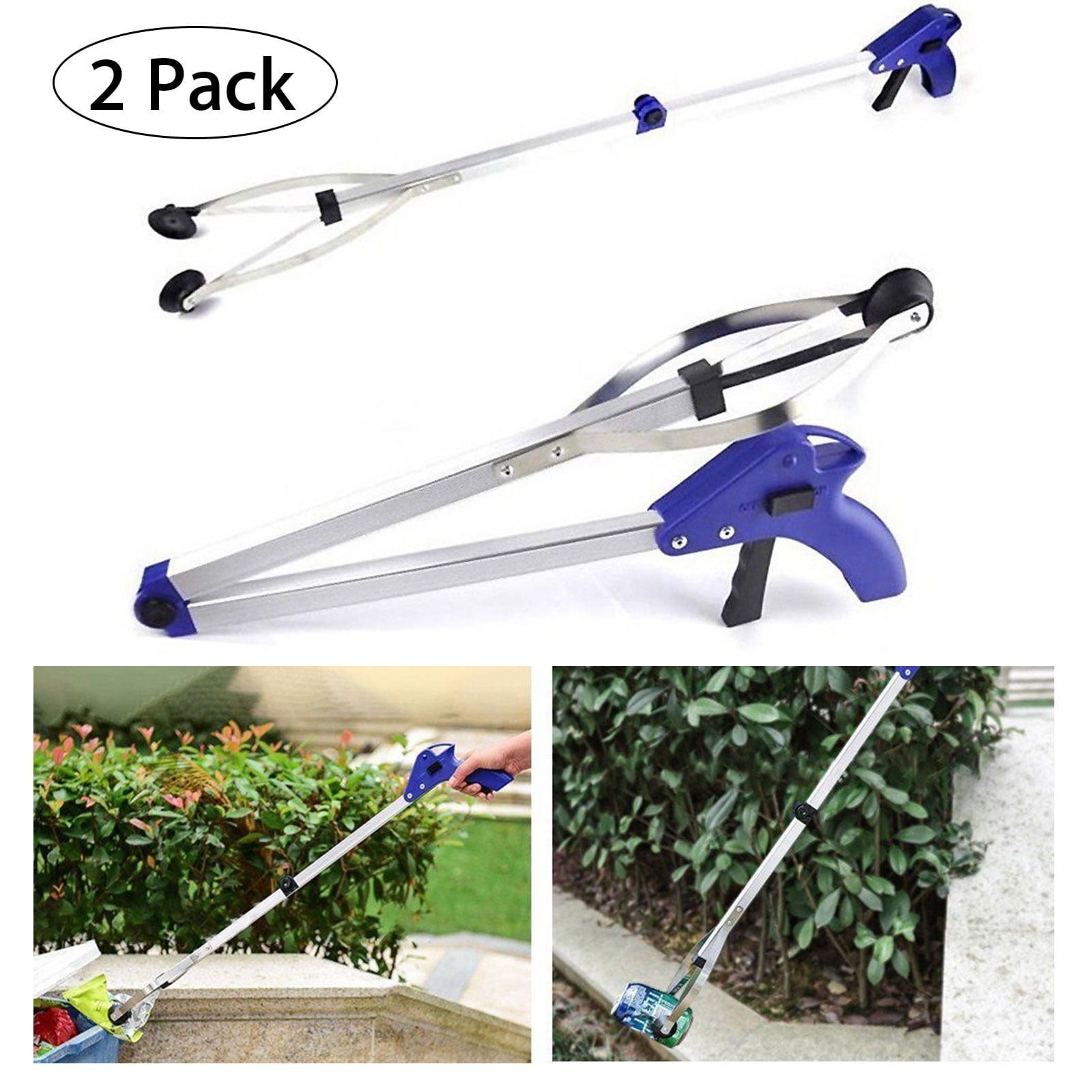 EEEkit 2 /1 Pack, Handy Pick up Tool,Reacher, Lightweight 32" Long