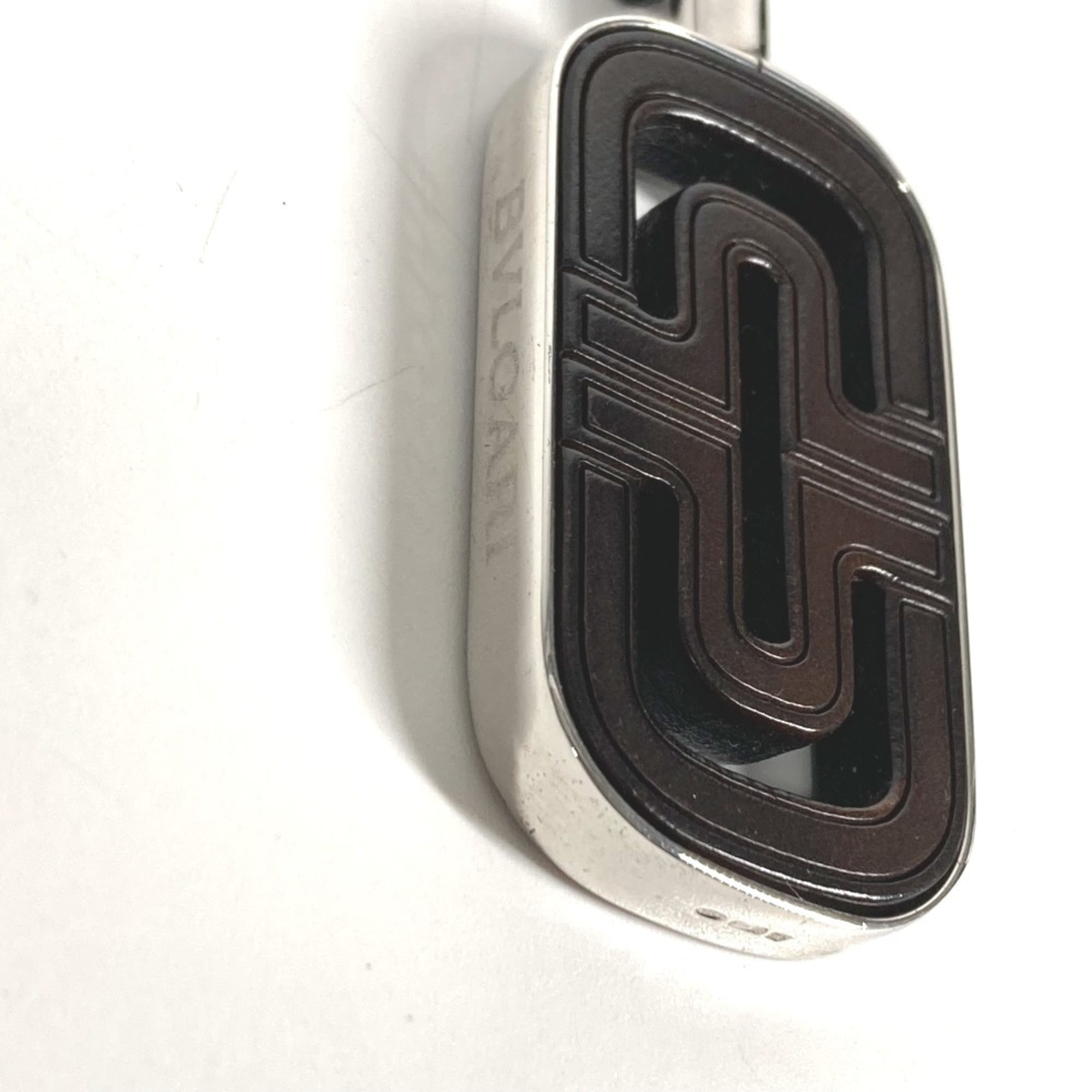 Pre-Owned BVLGARI Bvlgari Choker Logo Parentesi Leather Cord Necklace for Men and... (Good)