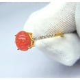 thumbnail image 3 of ArtPlacerMitika Orange Fire Opal Ring, 925 Sterling Silver, Engagement Wedding Ring, Vintage Opal Ring, Mexican Opal Ring, Minimalist Jewelry, 3 of 7