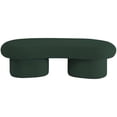thumbnail image 4 of Meridian Furniture Luka Green Boucle Fabric Bench, 4 of 13