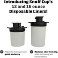 thumbnail image 5 of Snuff Cup Pro Spittoon with Discreet Storage fits Up to Three Oversized Cans, Portable Spit Cup with Built-in Can Opener (16 Ounce, Pro V3), 5 of 6