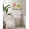 thumbnail image 6 of Farmhouse Flower Bathroom Decor Wall Art Rustic Sunflower Daisy Floral Plant Pictures Wall Decor Relax Soak Unwind Sign Canvas Painting Prints Artwork Home Decorations Framed for Bathroom 16"x12", 6 of 6