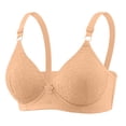 thumbnail image 4 of ManxiVoo Plus Size Wireless T Shirt Bra Full Coverage Minimizer Comfort Support for Women Adjustable Fit M Size Light Yellow, 4 of 7