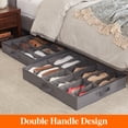 thumbnail image 5 of Lifewit Under Bed Shoe Storage Organizer, Set of 2, Fits 24 Pairs, Closet Organizers and Storage, Durable Shoe Bag w/ Cardboard, Dual Zippers, Gray, 5 of 8