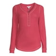 thumbnail image 5 of Time and Tru Women's Long Sleeve Henley Top, 5 of 5