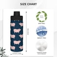 thumbnail image 3 of Fotbe Pig 1 Pattern 18 Oz Sports Insulated Kettle Vacuum Cup Stainless Steel Travel Mug Cup Thermal Flask,Insulated Kettle for Cycling Gym Basketball Outdoor, 3 of 7