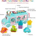 thumbnail image 4 of Cube d'Activité Bus Jouets Forme de Xylophone pour Enfants de 1 An Développement Musical, 4 of 5