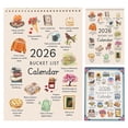 thumbnail image 5 of 2026 Bucket List Calendar –2026 Inspirational 12-Month Wall Calendar with Illustrated Pages & DIY Friendly Design for Mindful Living, 5 of 5