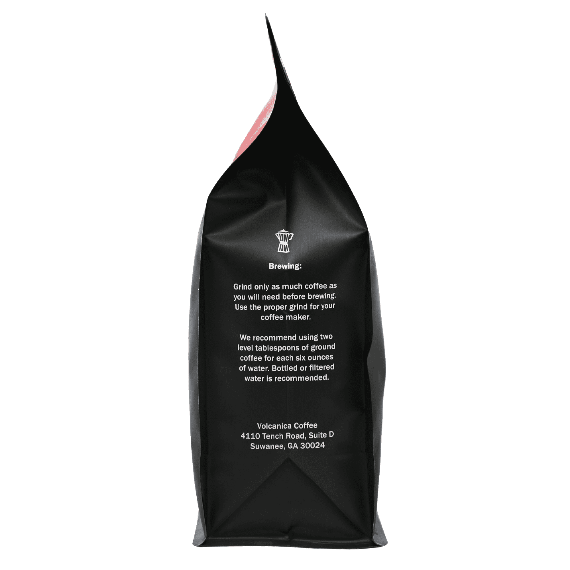 Volcanica Coffee Low Acid Decaf Coffee, Ground, Blend of Natural Low Acidic Coffee, Fresh Roasted, 16 oz