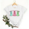 thumbnail image 4 of Easter T Shirt for Women Crew Neck Short Sleeve Happy Easter Bunny Spring Hunt Eggs Rabbit Coquette Bow Carrot Cute Pullover T-Shirt, 4 of 4