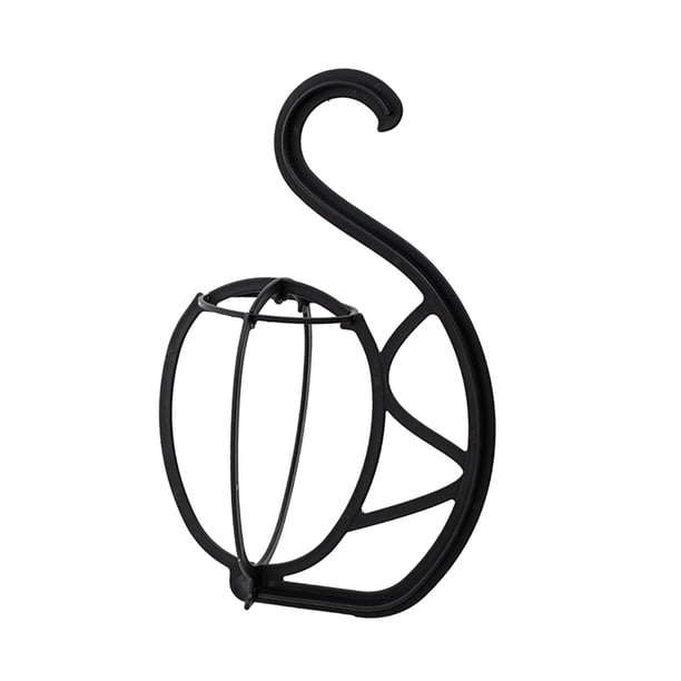 Soporte colgante para pelucas, herramienta organizadora para extensiones de cabello, para peinar y mantener la forma. negro