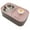 Pink, variant on NFTIGB Cat Water Fountain Food Bowl High Capacity Quiet 2 In 1 Pet Feeder Water Dispenser Blue (12.6 in / 32 cm)
