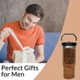 thumbnail image 5 of 30oz Hunting Tumbler with Handle and Flip Straw, for Deer Hunting - Great Gift for Dad, Father''s Day, Christmas, 5 of 6