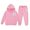 Pink, variant on Girls Athletic 2 Piece Hoodie Sweatshirt and Joggers Bowknot Print Sweatsuit
