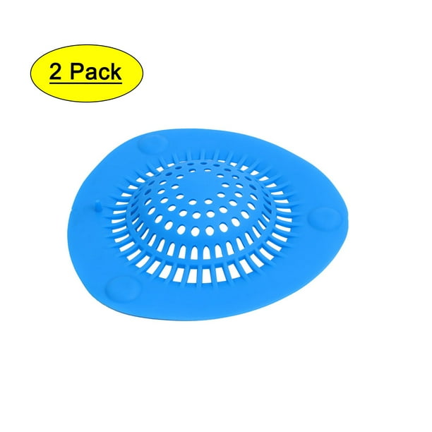 Unique Bargains 145mm Diameter Silicone Drain Hair Catcher Strainer