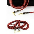 thumbnail image 3 of stanreset Guitar Audio Cable Electric Guitar Bass Keyboard Drum Audio Cable Straight to Right Angle Plug 10M, 3 of 6