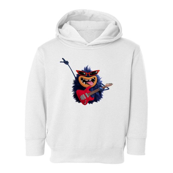 Hairy Monster With Guitar Hoodie Toddler -Image by Shutterstock,  4 Toddler