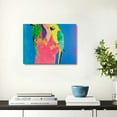 thumbnail image 5 of YILUYINQING Pop Art Parrots Canvas Print Wall Art Decor Ready To Hang 20x16in, 5 of 6