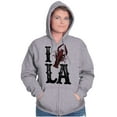 thumbnail image 3 of Louisiana Foodie I Love Crawfish LA Unisex Fleece Graphic Zip Up Hoodie Brisco Brands 2X, 3 of 5