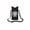 @003-Black, variant on Nylon Drawstring Backpack, Mini Sport Sackpack for Football Matches, Lightweight Sports Bag with Drawstring Closure for Gym Travel, Soccer Fan Accessory for Games Events