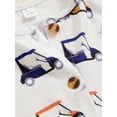 thumbnail image 6 of FEORJGP Kids Baby Girls Boys One-piece Jumpsuits 0-18M Toddler Infant Sleeveless Tank Romper Golf Print Crew Neck Buttons Bodysuits Infant Little GirlSummer Casual Clothes for Daily Vacation, 6 of 7