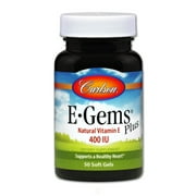 Carlson E-Gems Plus 400 IU | 268 mg 50 Softgels