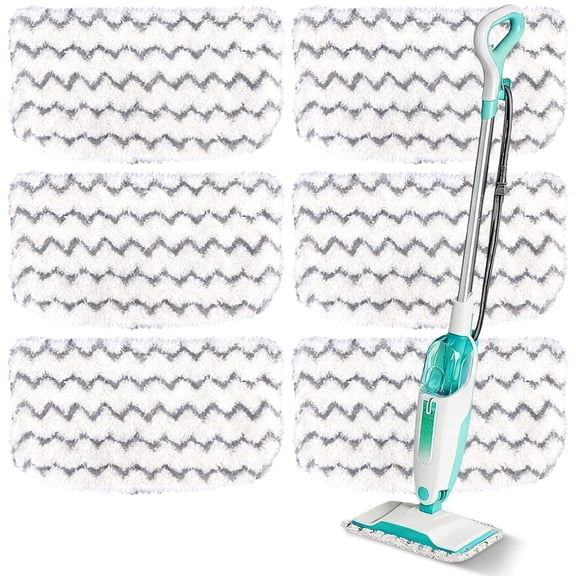 6 Pack Steam Mop Replacement Pads, Microfiber Steam Mop Replacement Pads Compatible with Shark Vacuum Cleaner S1000 S1000A S1000C S1000WM S1001C