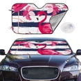 thumbnail image 2 of Balery Pink Flamingos Print Car Windshield Sun Shade,Windshield Sunshade for Car Pickup Truck SUV Accessories-Medium, 2 of 7