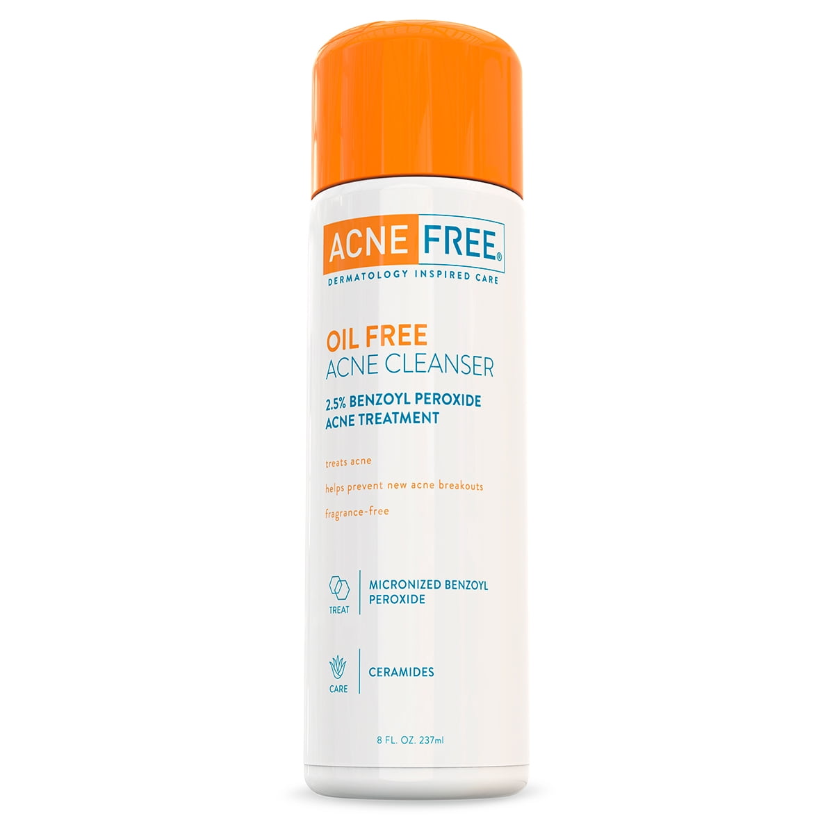 AcneFree Oil Free Acne Face Wash with 2.5 Micronized Benzoyl Peroxide