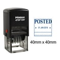 thumbnail image 1 of Printtoo Office Document Stationery Dater Stamp Self Inking With Posted Text Date Rubber Stamp-Blue, 1 of 3