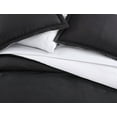 thumbnail image 6 of The Nesting Company Chestnut Reversible Bed in a bag Bedding Collection in Queen 7 Piece Comforter and Sheet Set in Black and Gray, Soft, Lightweight Microfiber (Queen, Black and Gray), 6 of 8