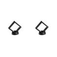 thumbnail image 4 of maskred Medal Jewellery Display Presentation Box Floating 3D Case Stand Holder Black 2Set, 4 of 6