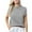 Gray, variant on FAIWAD Short Sleeve Sweater for Women Ribbed Knit Crochet Pullover Tops Trendy Casual Plain Knitwear