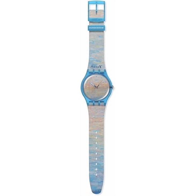 Swatch New Gent Unisex Casual Watch Bio-sourced Blue Quartz Water