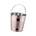 thumbnail image 4 of deevoka Portable Ice Bucket Ice Bucket Bucket Home Bar Accessories Stainless Steel pink, 4 of 9