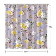 thumbnail image 5 of Waterproof Beautiful Colorful Floral Shower Curtain 72x72 Inch Boho Style Polyester Unique Shower Curtain for Bathroom Hotel Home Decor with 12 Plastic Hooks, 5 of 5